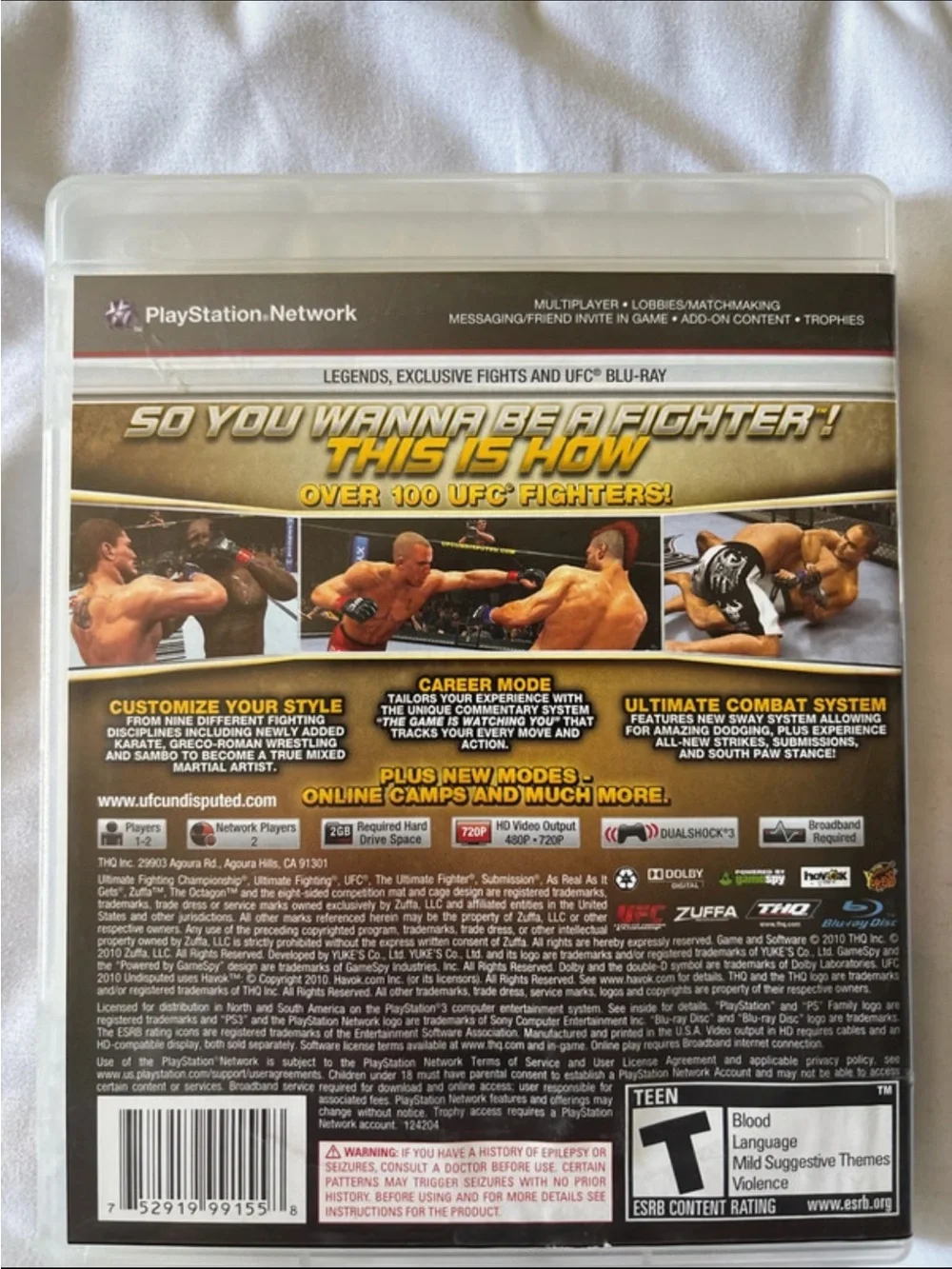 ps3 ufc undisputed 2009 + 2010 games